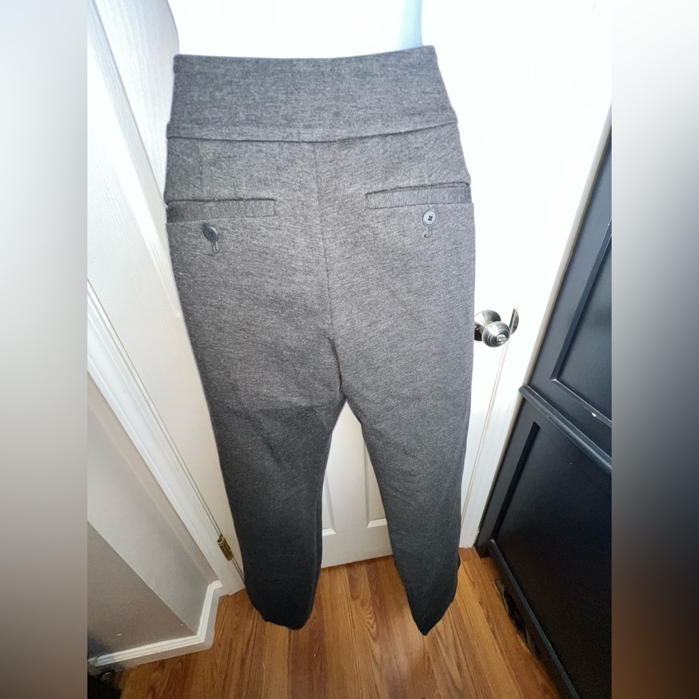 Loft Women’s 8 Charcoal Gray Original Flare Leg Ponte Trouser Dress Pants M - Picture 6 of 16